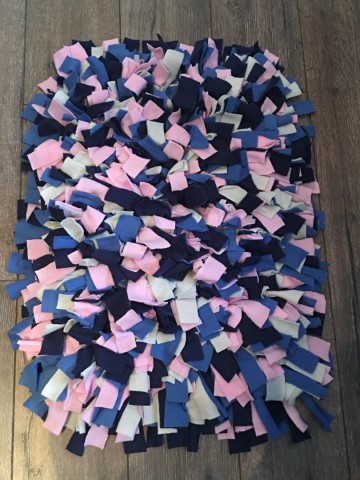 Snuffelmat rozeblauw